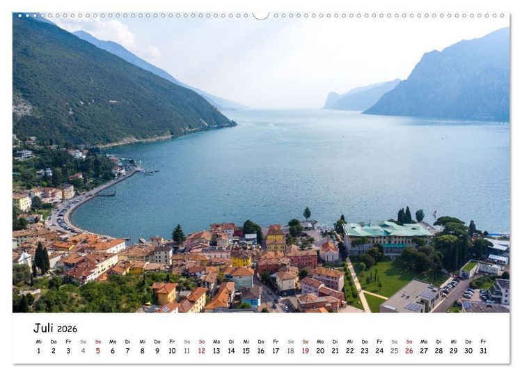Produktbild: Nago-Torbole, der sch&ouml;ne Norden vom Gardasee (hochwertiger Premium Wandkalender 2026 DIN A2 quer), Kunstdruck in Hochglanz