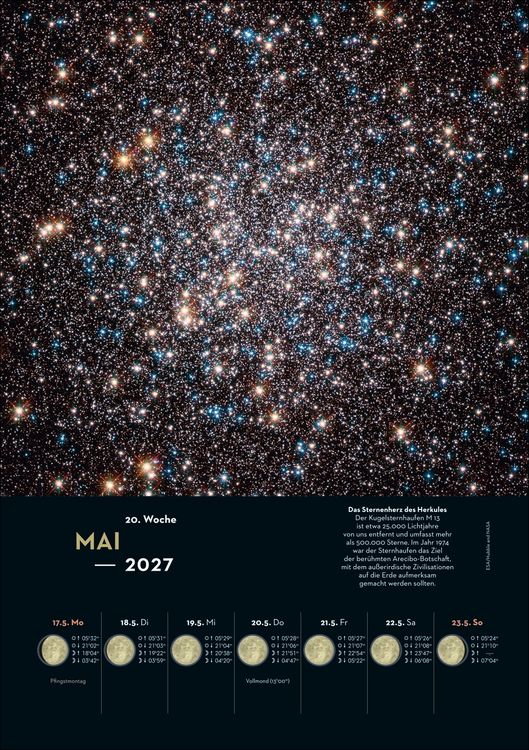 Produktbild: KOSMOS Himmelsjahr Wochen-Kulturkalender 2027 - Der Wandkalender f&uuml;r jede Woche