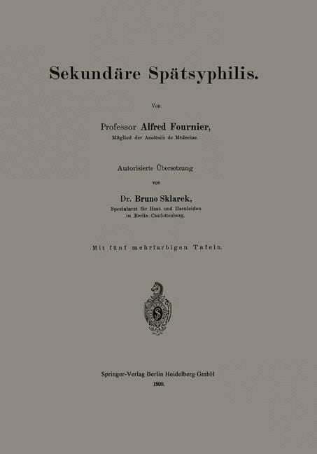Produktbild: Sekund&auml;re Sp&auml;tsyphilis