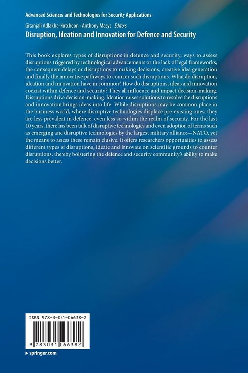 Produktbild: Disruption, Ideation and Innovation for Defence and Security