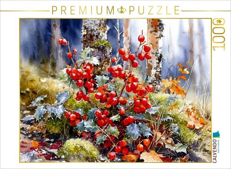 Produktbild: CALVENDO Puzzle Ilex - Europ&auml;ische Stechpalme | 1000 Teile Lege-Gr&ouml;&szlig;e 64x48cm Foto-Puzzle f&uuml;r gl&uuml;ckliche Stunden