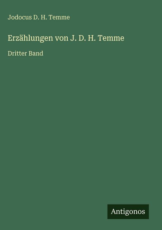 Produktbild: Erz&auml;hlungen von J. D. H. Temme