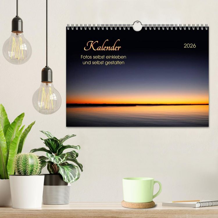 Produktbild: Kalender - Fotos selbst einkleben und selbst gestalten (Wandkalender 2026 DIN A4 quer), CALVENDO Monatskalender