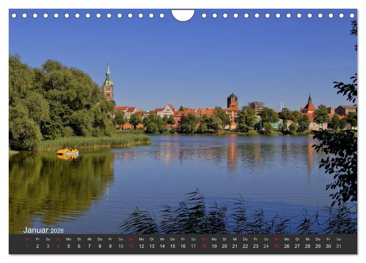 Produktbild: Stralsund. Das Tor zur Insel R&uuml;gen (Wandkalender 2026 DIN A4 quer), CALVENDO Monatskalender
