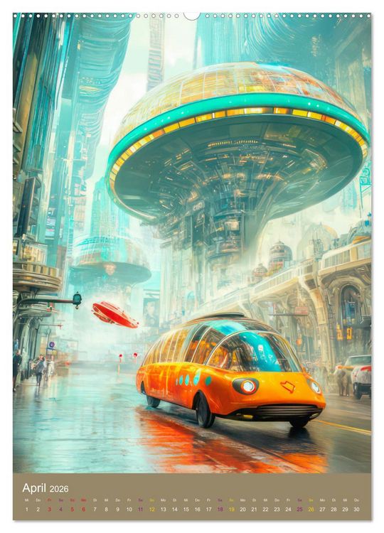 Produktbild: Science-Fiction Zukunftsvisionen (hochwertiger Premium Wandkalender 2026 DIN A2 hoch), Kunstdruck in Hochglanz