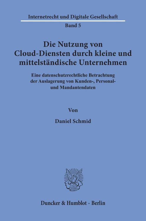 Produktbild: Die Nutzung von Cloud-Diensten durch kleine und mittelst&auml;ndische Unternehmen.