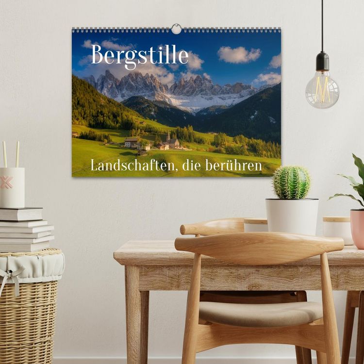 Produktbild: Bergstille - Landschaften, die ber&uuml;hren (Wandkalender 2026 DIN A3 quer), CALVENDO Monatskalender