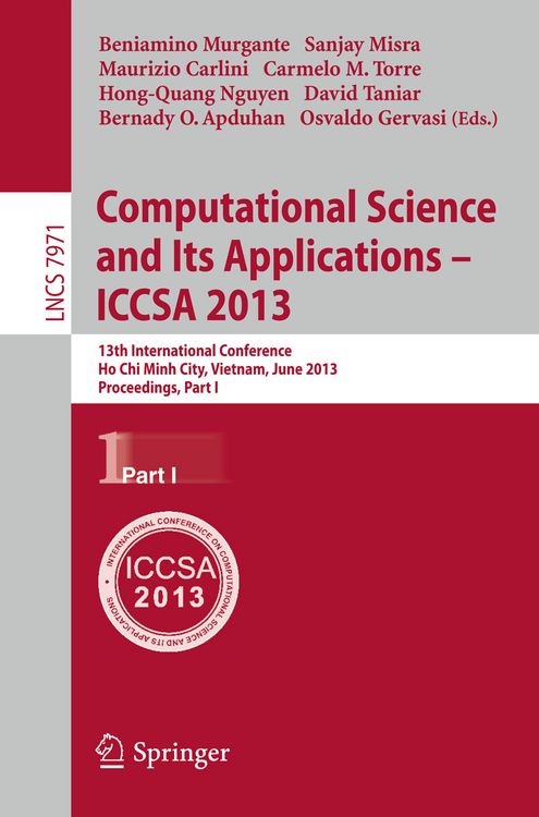 Produktbild: Computational Science and Its Applications -- ICCSA 2013