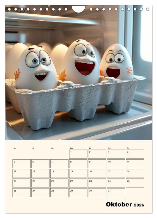 Produktbild: Nachts im K&uuml;hlschrank (Wandkalender 2026 DIN A4 hoch), CALVENDO Monatskalender
