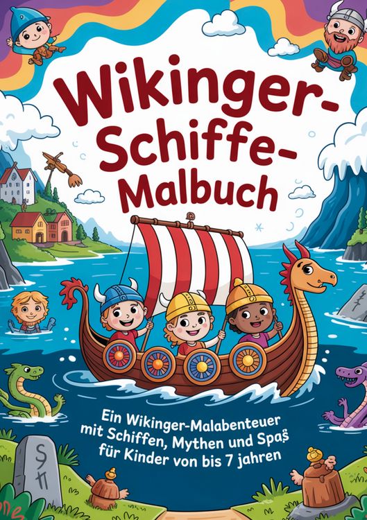 Produktbild: Wikinger-Schiffe Malbuch