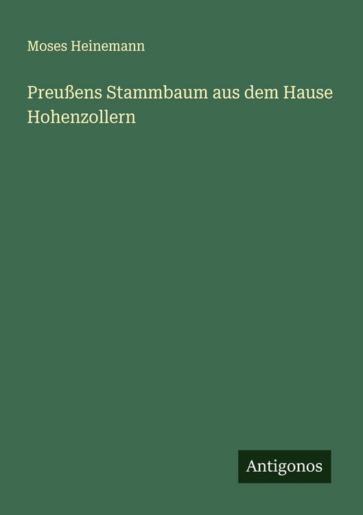 Produktbild: Preu&szlig;ens Stammbaum aus dem Hause Hohenzollern