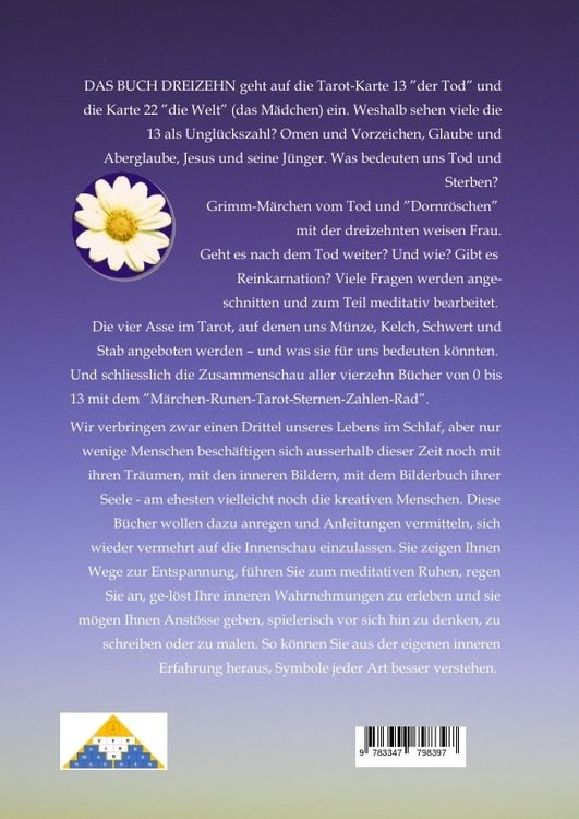 Produktbild: DAS BUCH DREIZEHN; Der Tod und das M&auml;dchen; Totentanz in Dichtung, Astrologie und Tarot; Der Tod in M&auml;rchen der Gebr&uuml;der Grimm