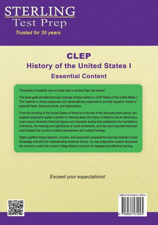 Produktbild: CLEP History of the United States I