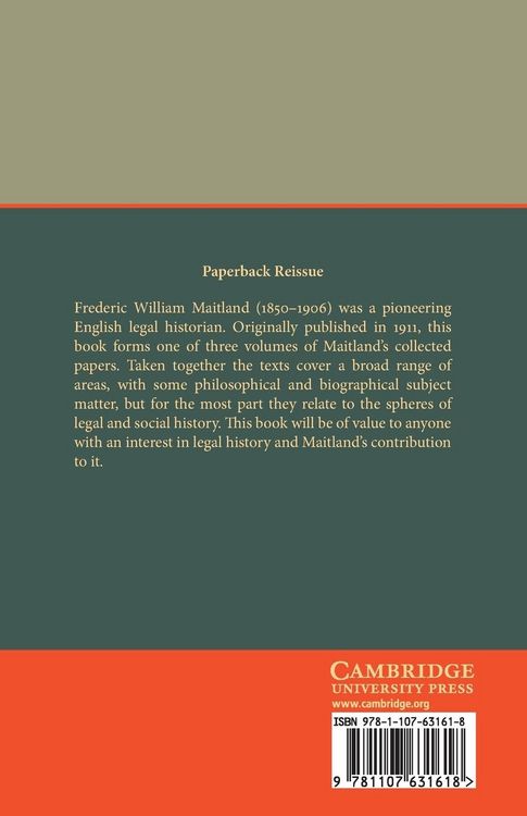 Produktbild: The Collected Papers of Frederic William Maitland