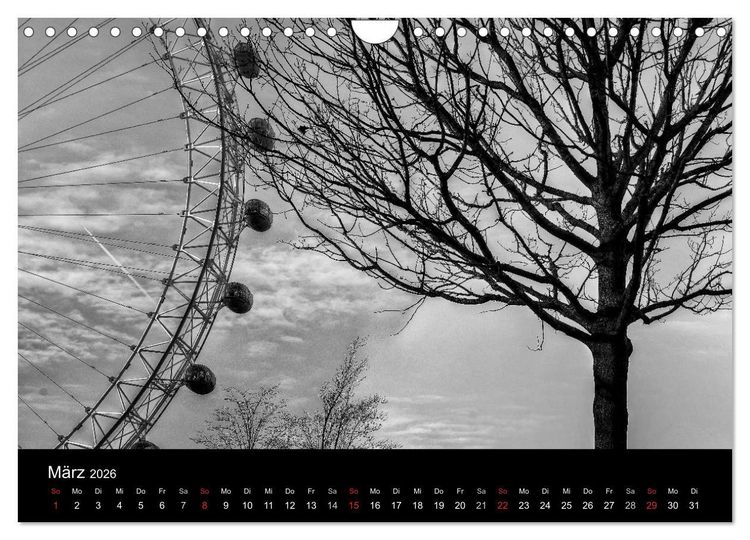 Produktbild: Unterwegs in London (Wandkalender 2026 DIN A4 quer), CALVENDO Monatskalender