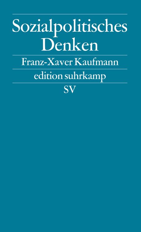 Produktbild: Sozialpolitisches Denken