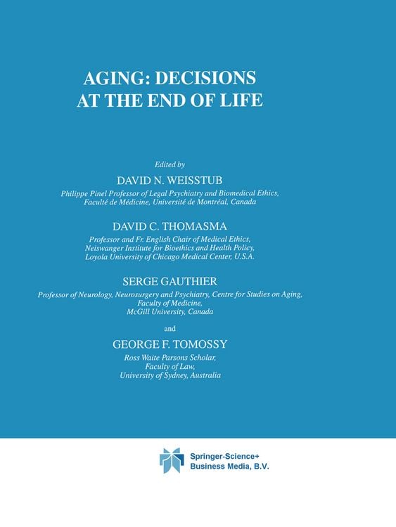 Produktbild: Aging: Decisions at the End of Life