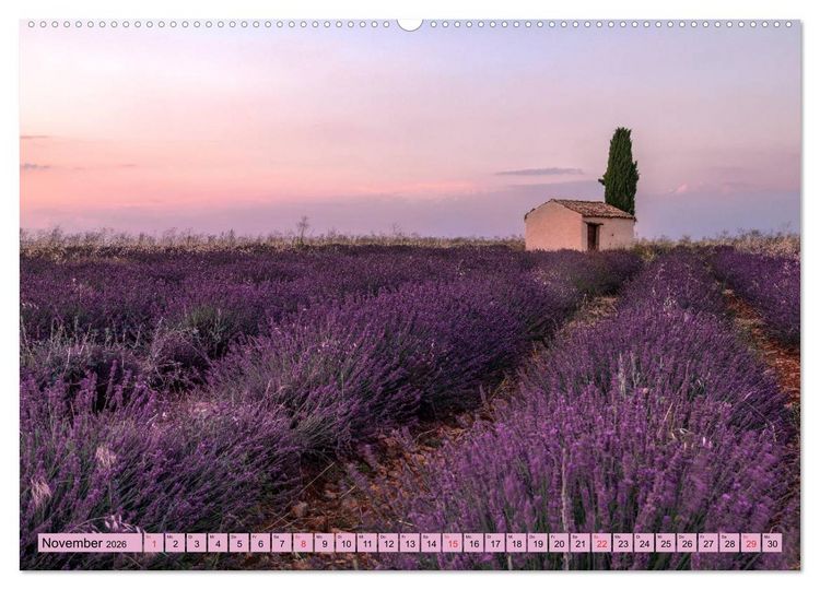 Produktbild: Provence, Lavendelzeit in S&uuml;dfrankreich (hochwertiger Premium Wandkalender 2026 DIN A2 quer), Kunstdruck in Hochglanz