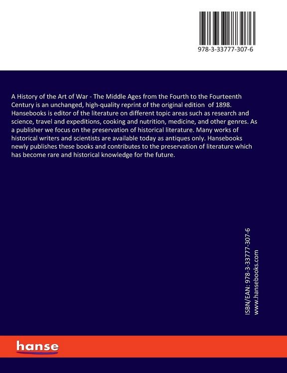 Produktbild: A History of the Art of War