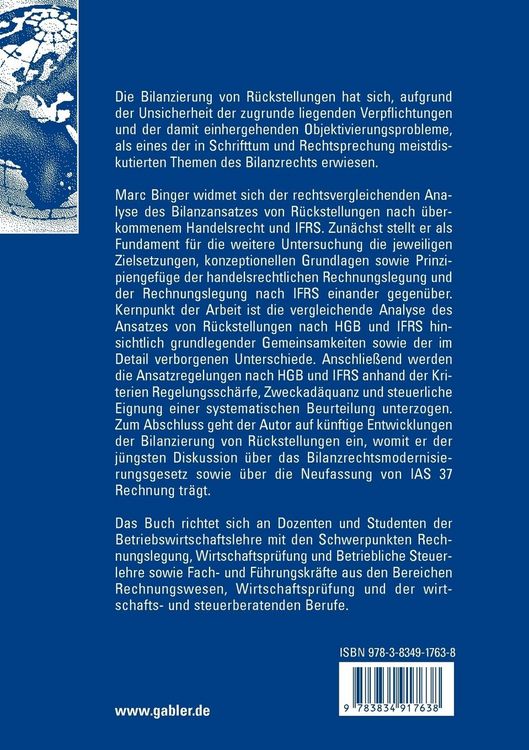 Produktbild: Der Ansatz von R&uuml;ckstellungen nach HGB und IFRS im Vergleich
