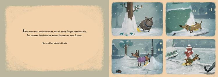 Lulu im Schnee.