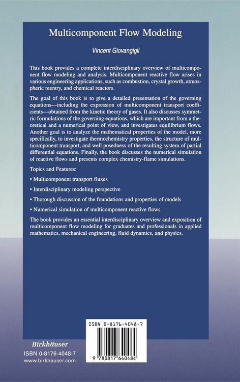 Produktbild: Multicomponent Flow Modeling