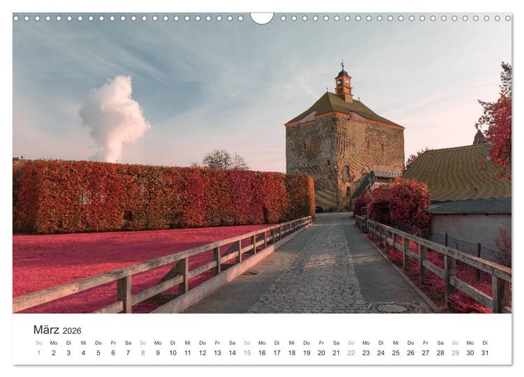 Produktbild: Cottbus und seine Umgebung in Infrarot (Wandkalender 2026 DIN A3 quer), CALVENDO Monatskalender