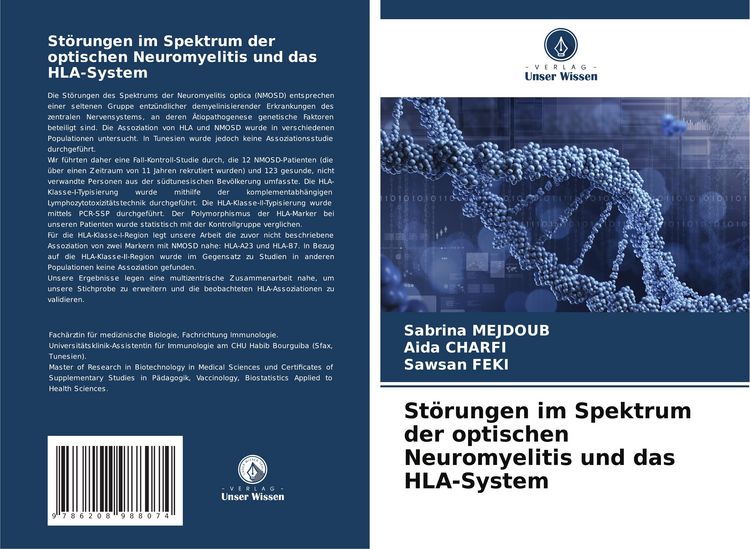 Produktbild: St&ouml;rungen im Spektrum der optischen Neuromyelitis und das HLA-System