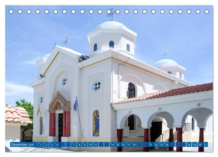 Produktbild: Griechische Insel Kos (Tischkalender 2026 DIN A5 quer), CALVENDO Monatskalender
