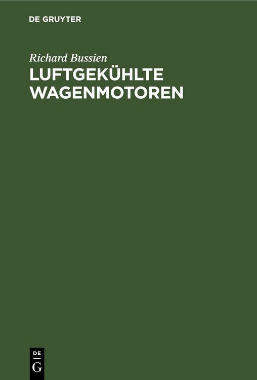 Produktbild: Luftgek&uuml;hlte Wagenmotoren