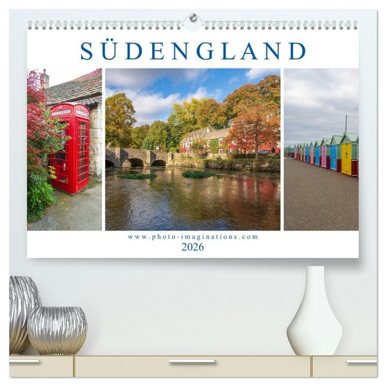 Produktbild: Bezauberndes S&uuml;dengland (hochwertiger Premium Wandkalender 2026 DIN A2 quer), Kunstdruck in Hochglanz