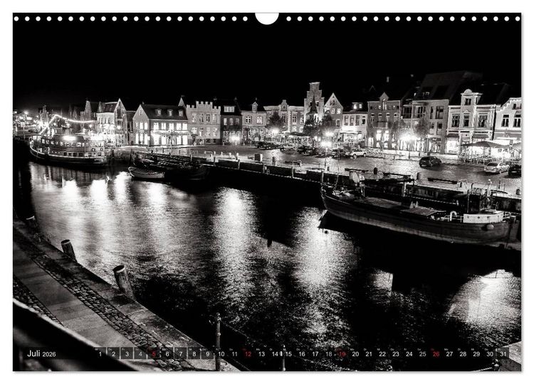Produktbild: Ein Blick auf Husum (Wandkalender 2026 DIN A3 quer), CALVENDO Monatskalender