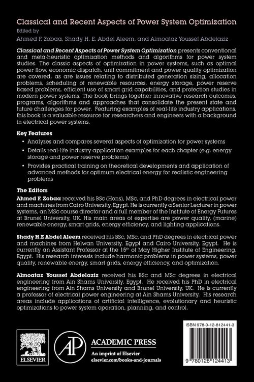 Produktbild: Classical and Recent Aspects of Power System Optimization