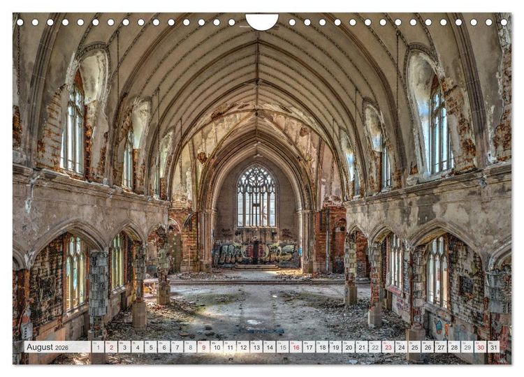Produktbild: Detroit - Modern Ruins (Wandkalender 2026 DIN A4 quer), CALVENDO Monatskalender