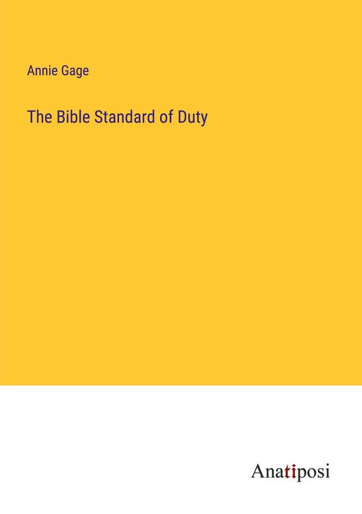 Produktbild: The Bible Standard of Duty