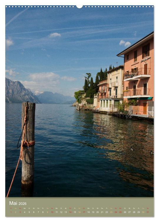Produktbild: Gardasee - Die sch&ouml;nsten Momente am Gardasee (Wandkalender 2026 DIN A2 hoch), CALVENDO Monatskalender