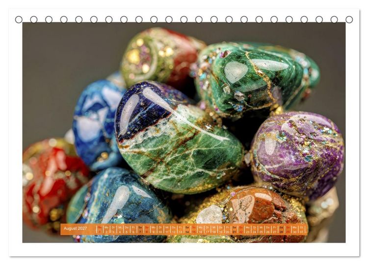 Produktbild: Edelsteine und Kristalle - Makro (Tischkalender 2027 DIN A5 quer), CALVENDO Monatskalender