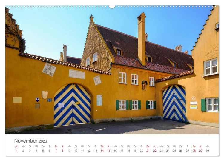Produktbild: Augsburg Handel seit dem Mittelalter (Wandkalender 2026 DIN A2 quer), CALVENDO Monatskalender