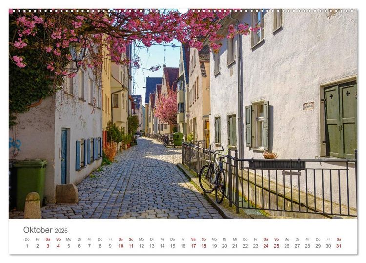Produktbild: Augsburg Handel seit dem Mittelalter (hochwertiger Premium Wandkalender 2026 DIN A2 quer), Kunstdruck in Hochglanz