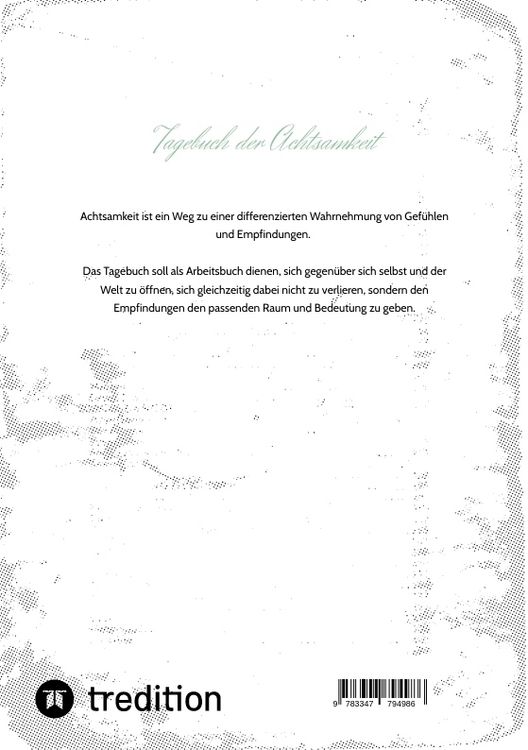 Produktbild: Tagebuch der Achtsamkeit
