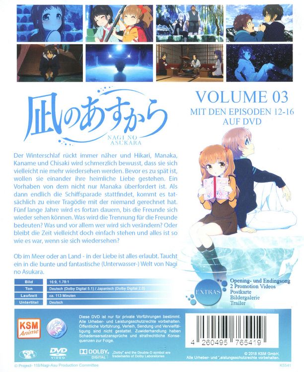 Produktbild: Nagi No Asukara - Volume 3: Episode 12-16