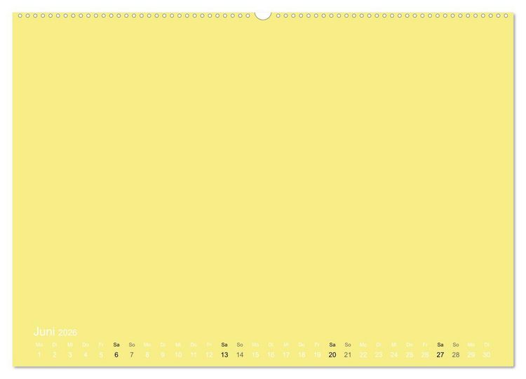 Produktbild: Bastelkalender - Gelb (Wandkalender 2026 DIN A2 quer), CALVENDO Monatskalender