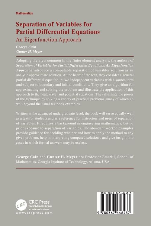 Produktbild: Separation of Variables for Partial Differential Equations
