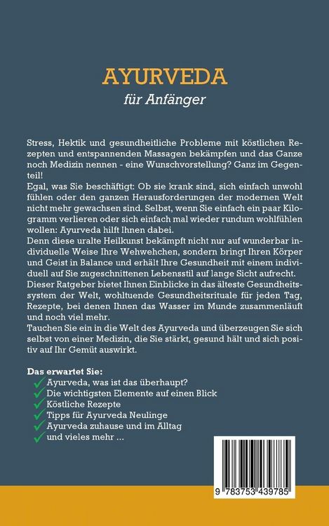 Produktbild: Ayurveda f&uuml;r Anf&auml;nger: Wie Sie das indische Selbstheilungsprinzip einfach in Ihr