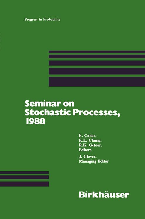 Produktbild: Seminar on Stochastic Processes, 1988