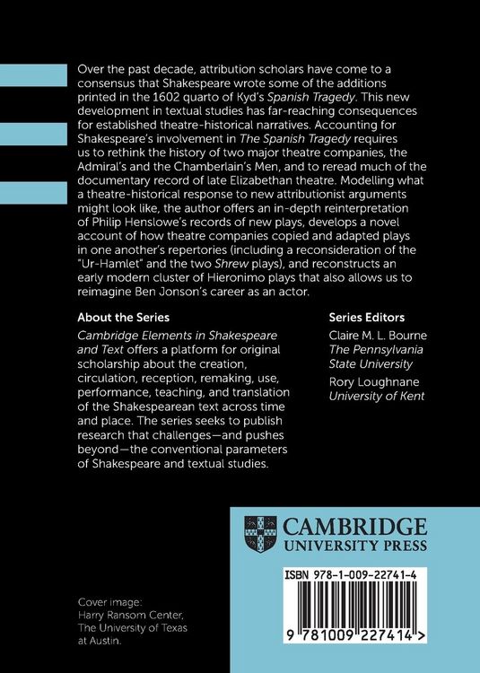 Produktbild: Theatre History, Attribution Studies, and the Question of Evidence