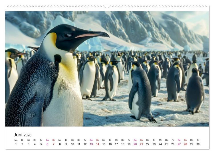 Produktbild: Maritim pur - Pinguine (Wandkalender 2026 DIN A2 quer), CALVENDO Monatskalender