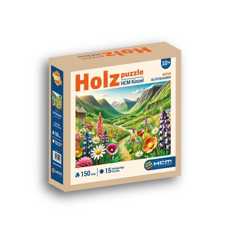 Produktbild: Holzpuzzle - Fr&uuml;hlingsbl&uuml;hen 150 Teile