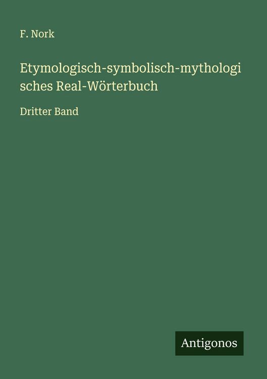 Produktbild: Etymologisch-symbolisch-mythologisches Real-W&ouml;rterbuch
