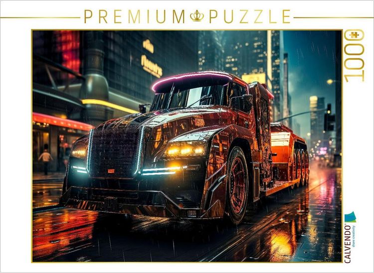 Produktbild: CALVENDO Puzzle Trucks | 1000 Teile Lege-Gr&ouml;&szlig;e 64x48cm Foto-Puzzle f&uuml;r gl&uuml;ckliche Stunden